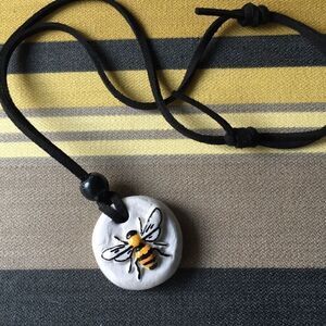 Hand made Bumble Bee pendant with essential oil